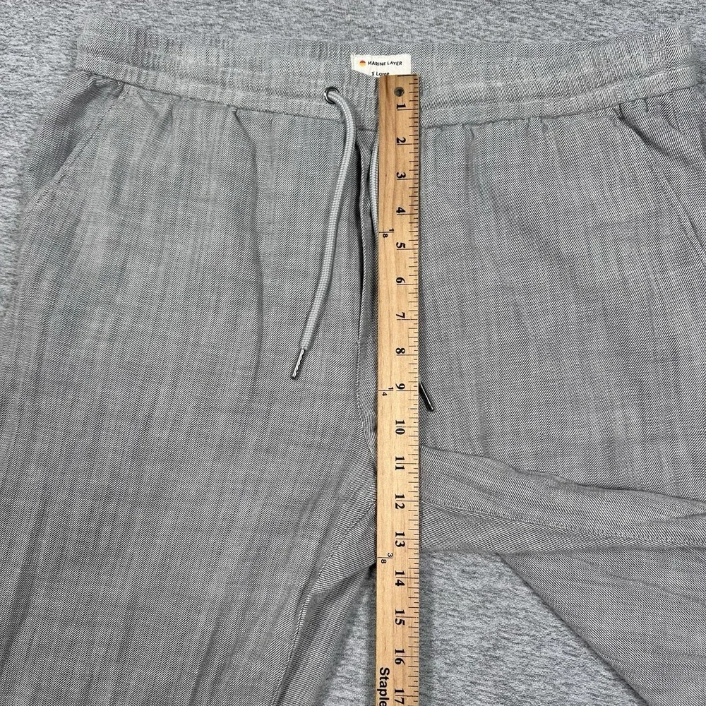Marine Layer Chalet Relaxed Fit Lounge Pant Mens XL Gray Twill Stretch Saturday